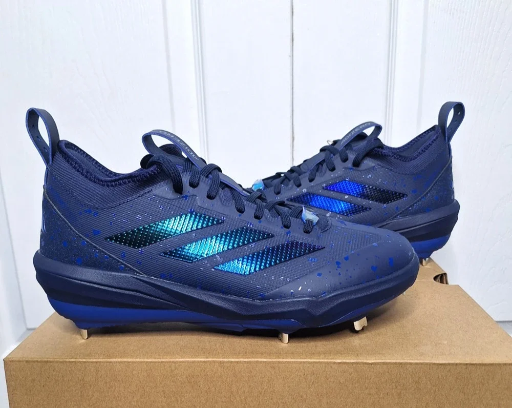 Adidas Adizero Impact 2.0 BSB Blue Shades Baseball Cleats JQ2088 size 16